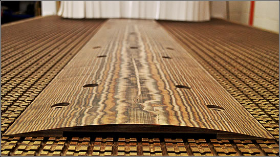 Wooden floors for the Motorsport industry.